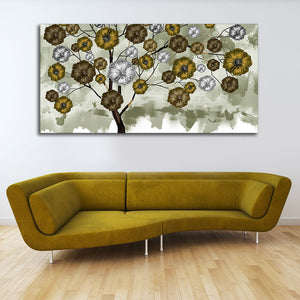 Abstract Flowers Designer Art Premium Canvas Wall Painting