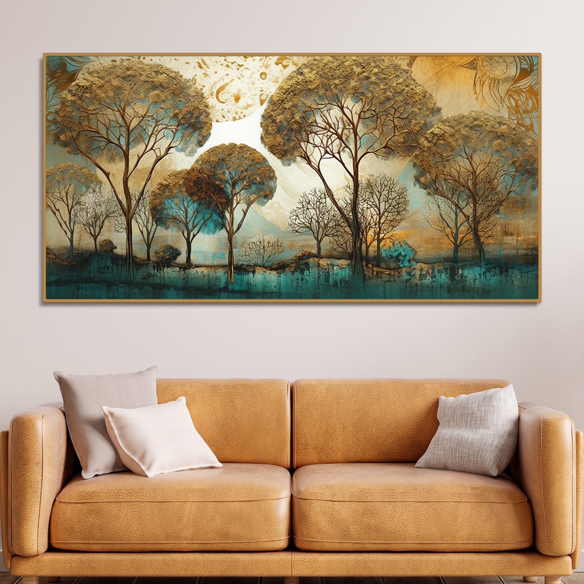 Abstract Forest Tree Artistic Art Canvas Wall Painting