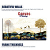 Abstract Golden Landscape Trees with Golden Deer Canvas Wall Painting