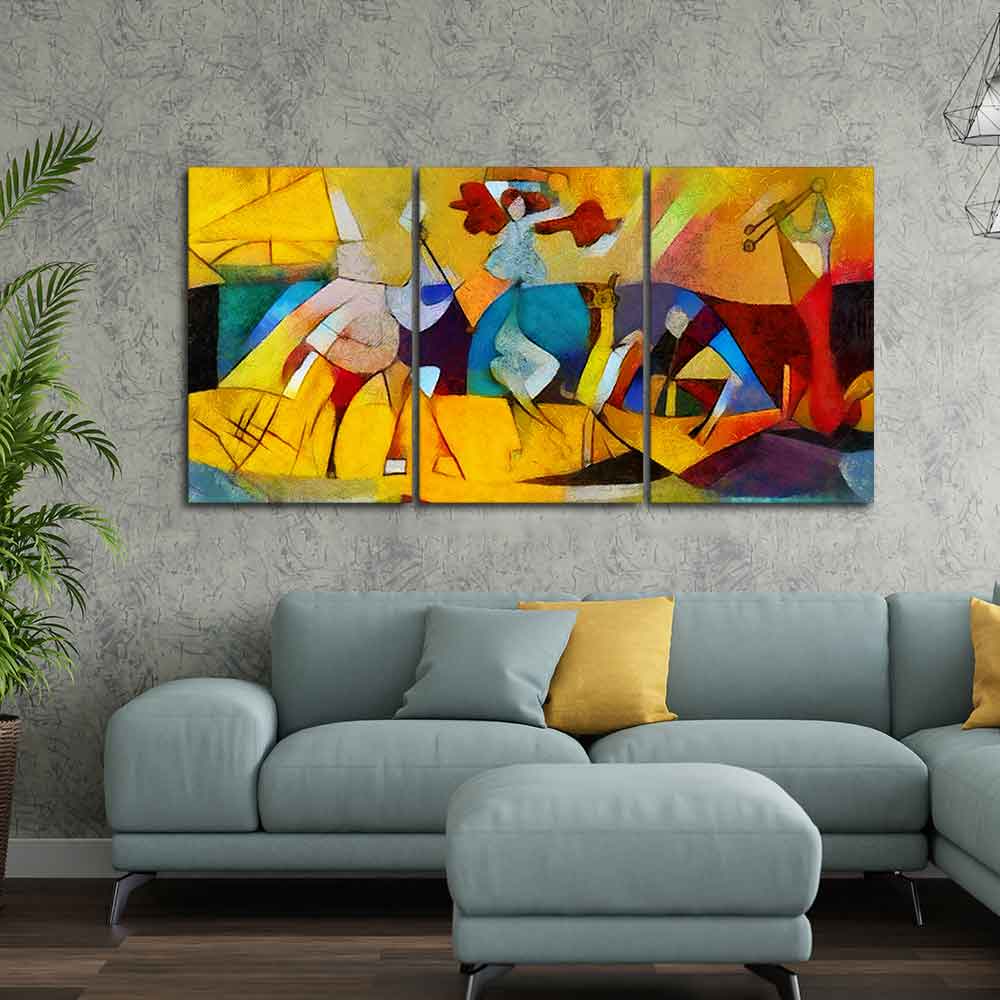 Abstract Modern Art Premium Bedroom Wall Painting