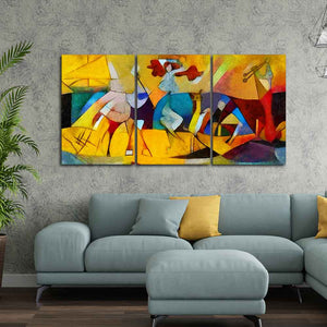 Abstract Modern Art Premium Bedroom Wall Painting