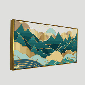 Abstract Mountains Luxurious Pattern Wall Painting