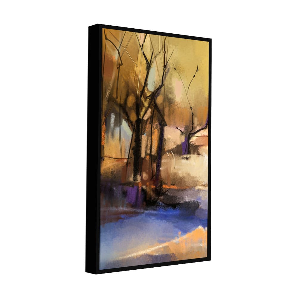 Abstract Winter Forest landscape Wall Painting