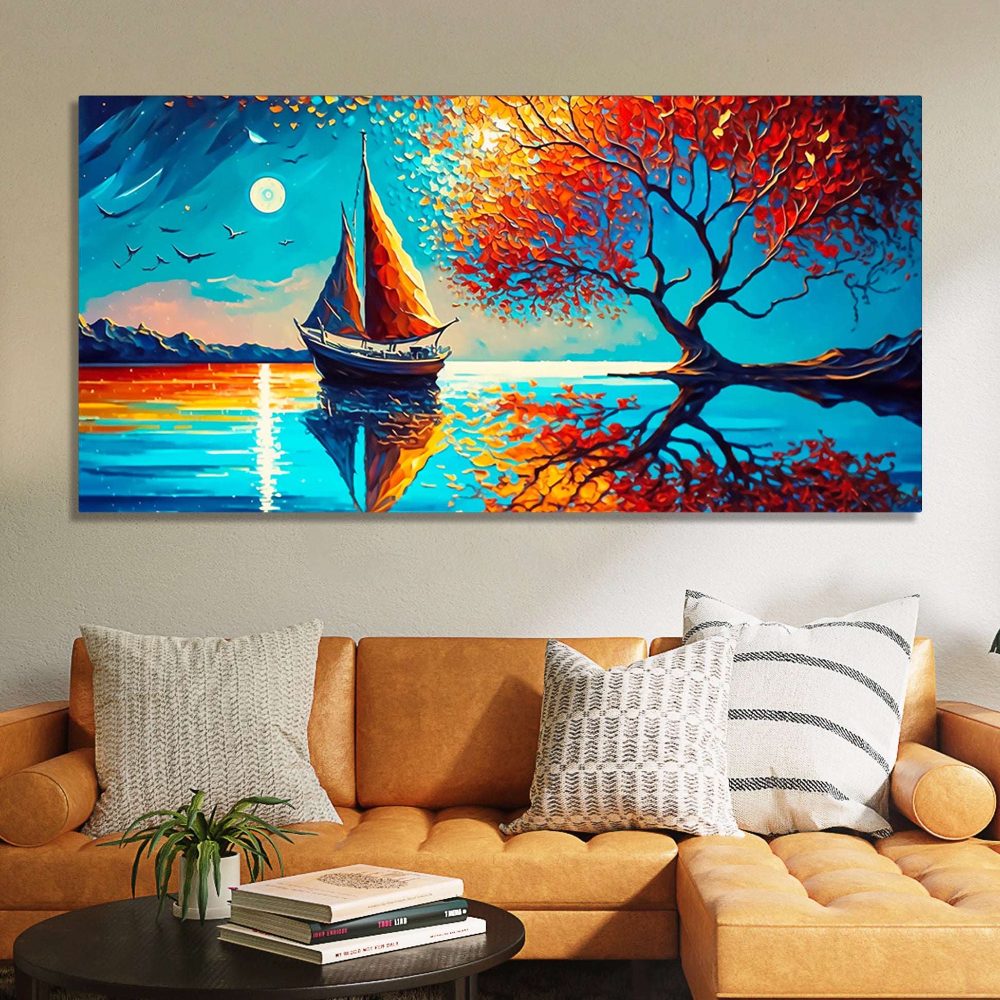 Amazing Scenery of Night View Canvas Wall Painting