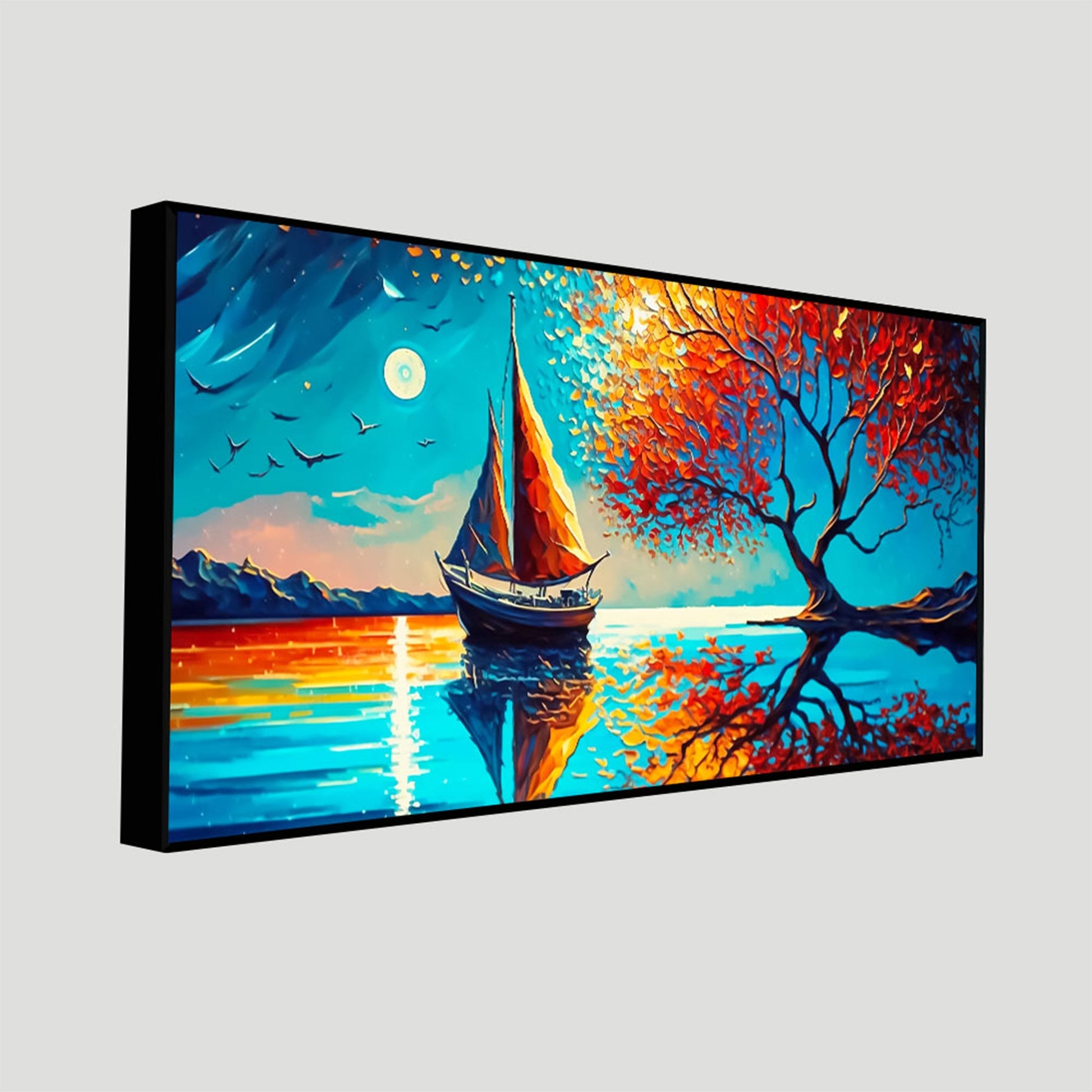 Amazing Scenery of Night View Canvas Wall Painting