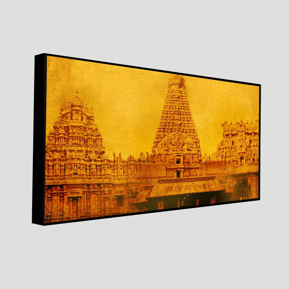 Ancient Brihadeeswara Temple of Tamilnadu Canvas Wall Painting