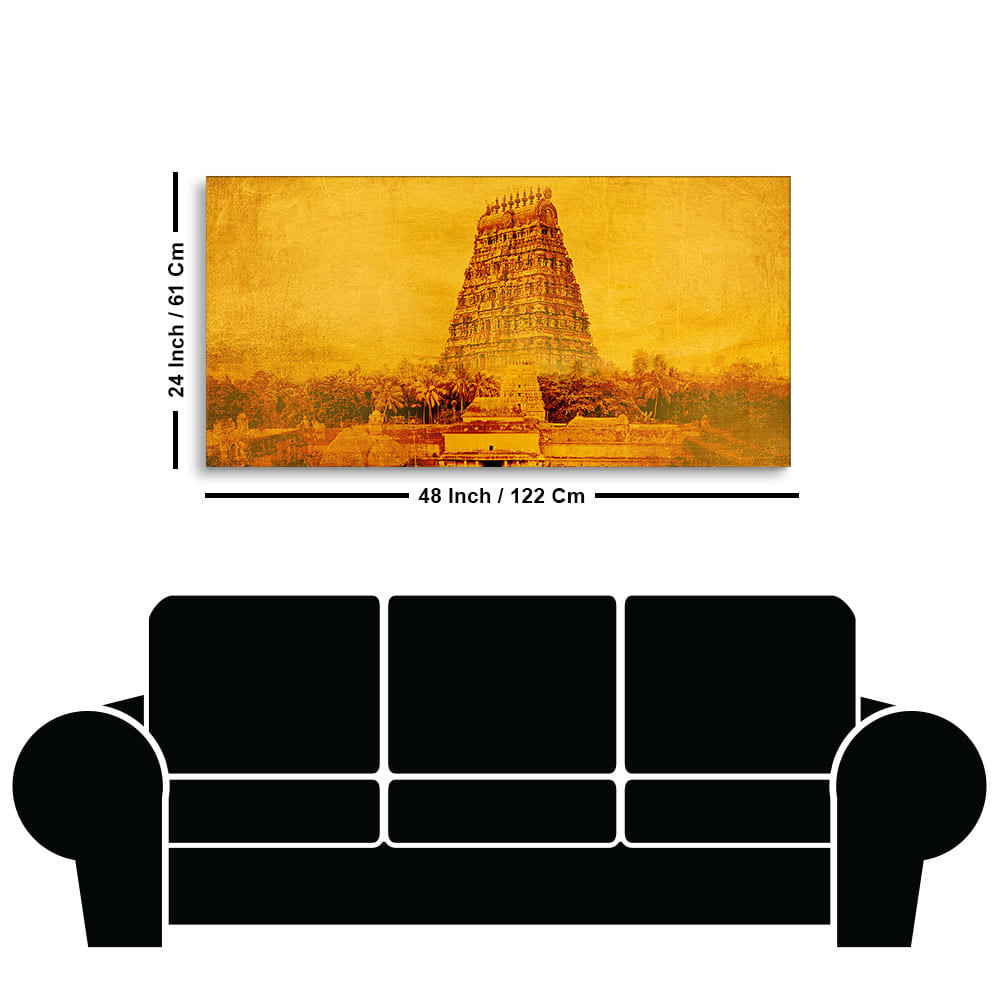 Ancient Temple of Tamilnadu Canvas Wall Painting