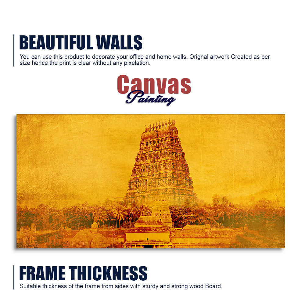 Ancient Temple of Tamilnadu Canvas Wall Painting