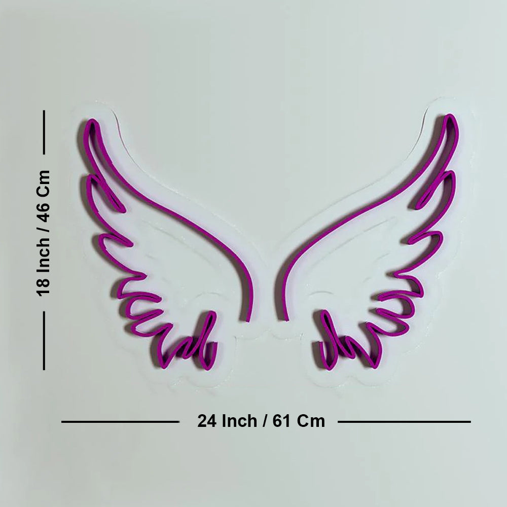 Angel Wings Design Neon LED Light