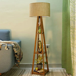 Attractive Wooden Classic Floor Lamp for Living Room Home Decoration