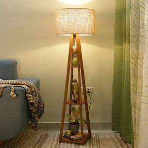 Attractive Wooden Classic Floor Lamp for Living Room Home Decoration