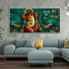 Auspicious Lord Ganesh Premium Canvas Wall Painting