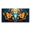 Auspicious Vighnaharta Ganesha Canvas Wooden Wall Painting
