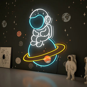 Baby Astronaut Neon LED Light