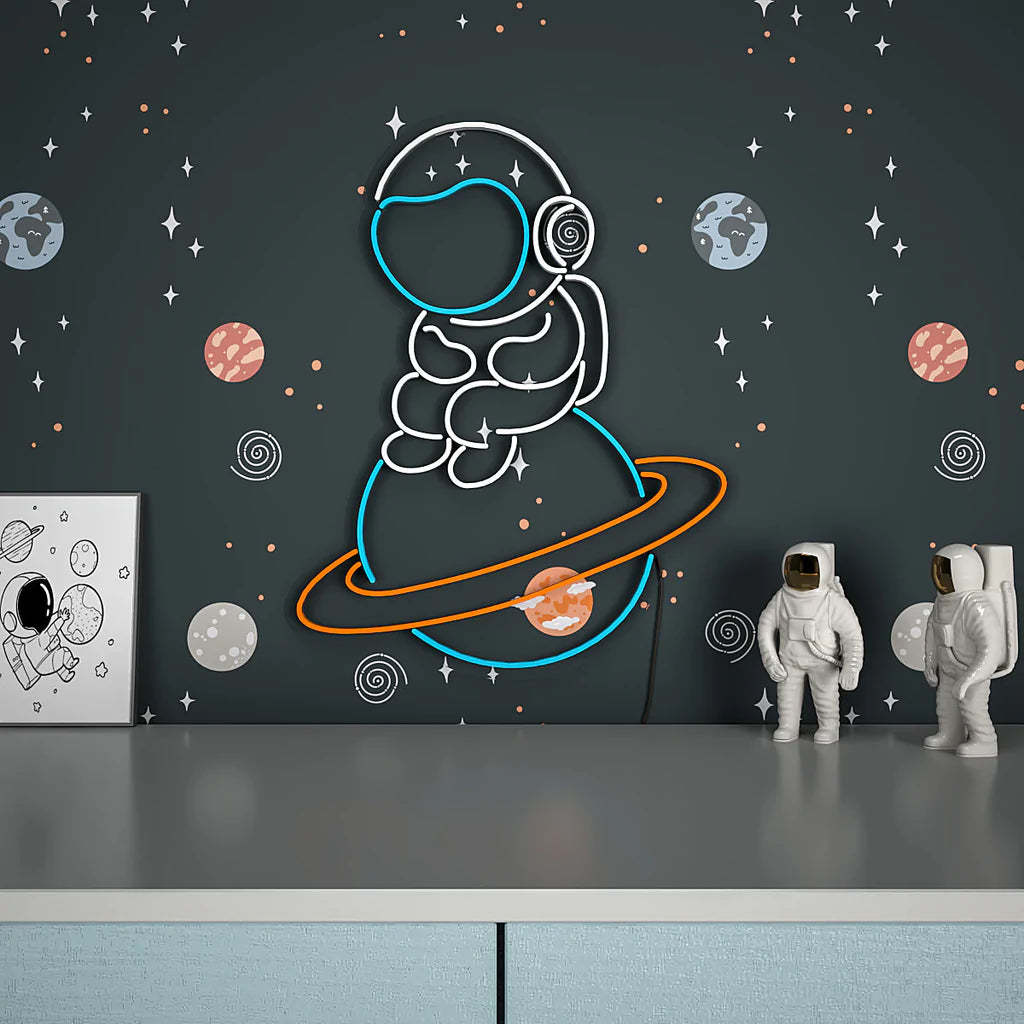 Baby Astronaut Neon LED Light