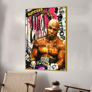 Baddest Man On The Planet Mike Tyson Cotton Canvas Wall Painting