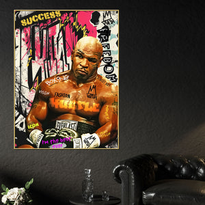 Baddest Man On The Planet Mike Tyson Cotton Canvas Wall Painting