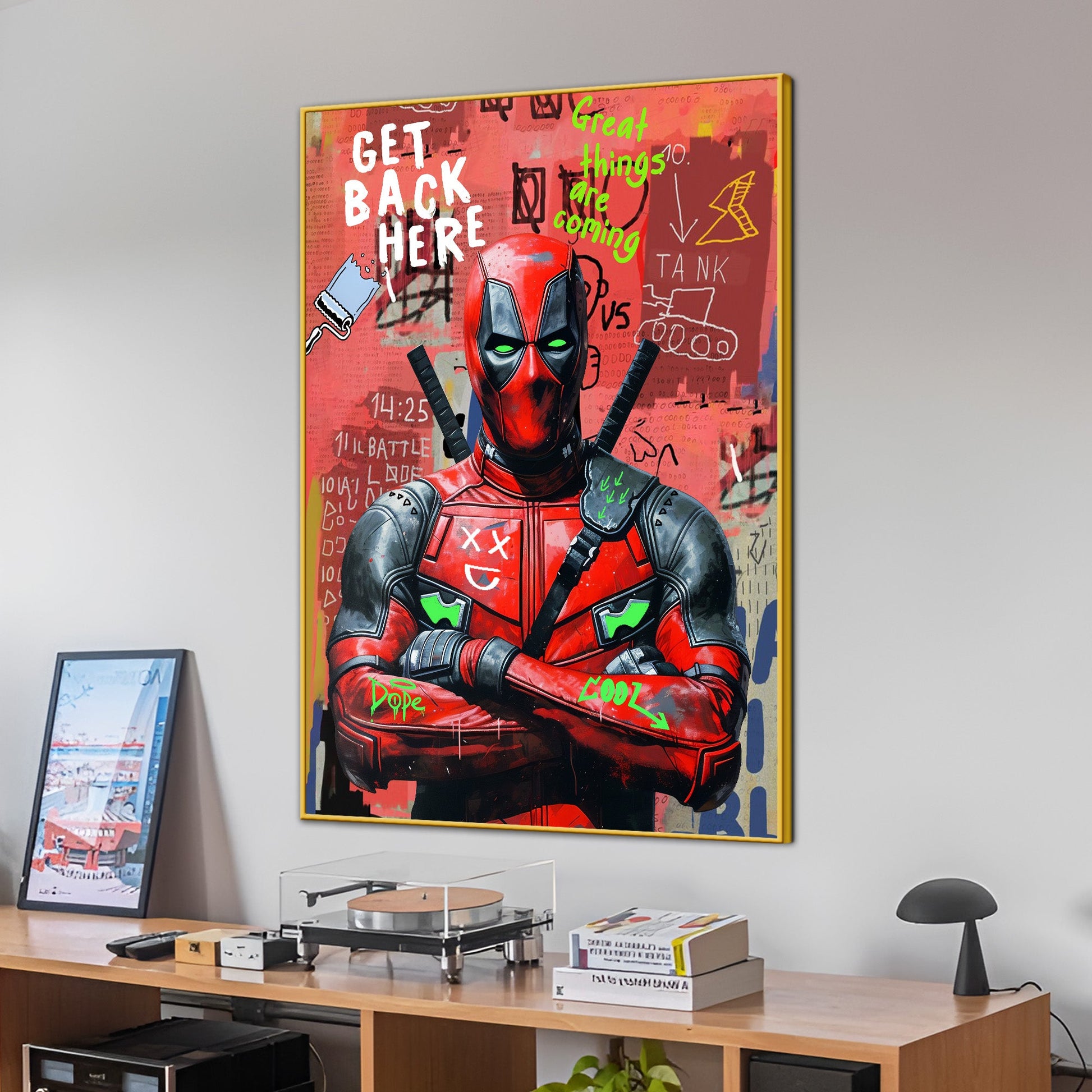 Be The Hero Of Your Life Dead Pool Cotton Canvas Wall Painting