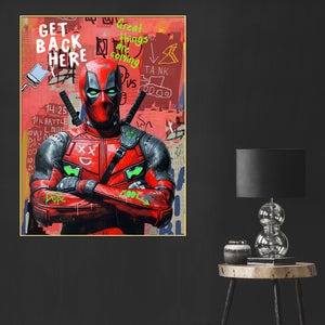 Be The Hero Of Your Life Dead Pool Cotton Canvas Wall Painting