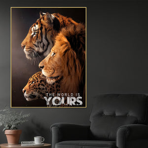 Be The King Of Your World Cotton Canvas Wall Painting