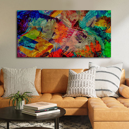 Beautiful Abstract Colorful Textured art Premium Canvas Wall Painting