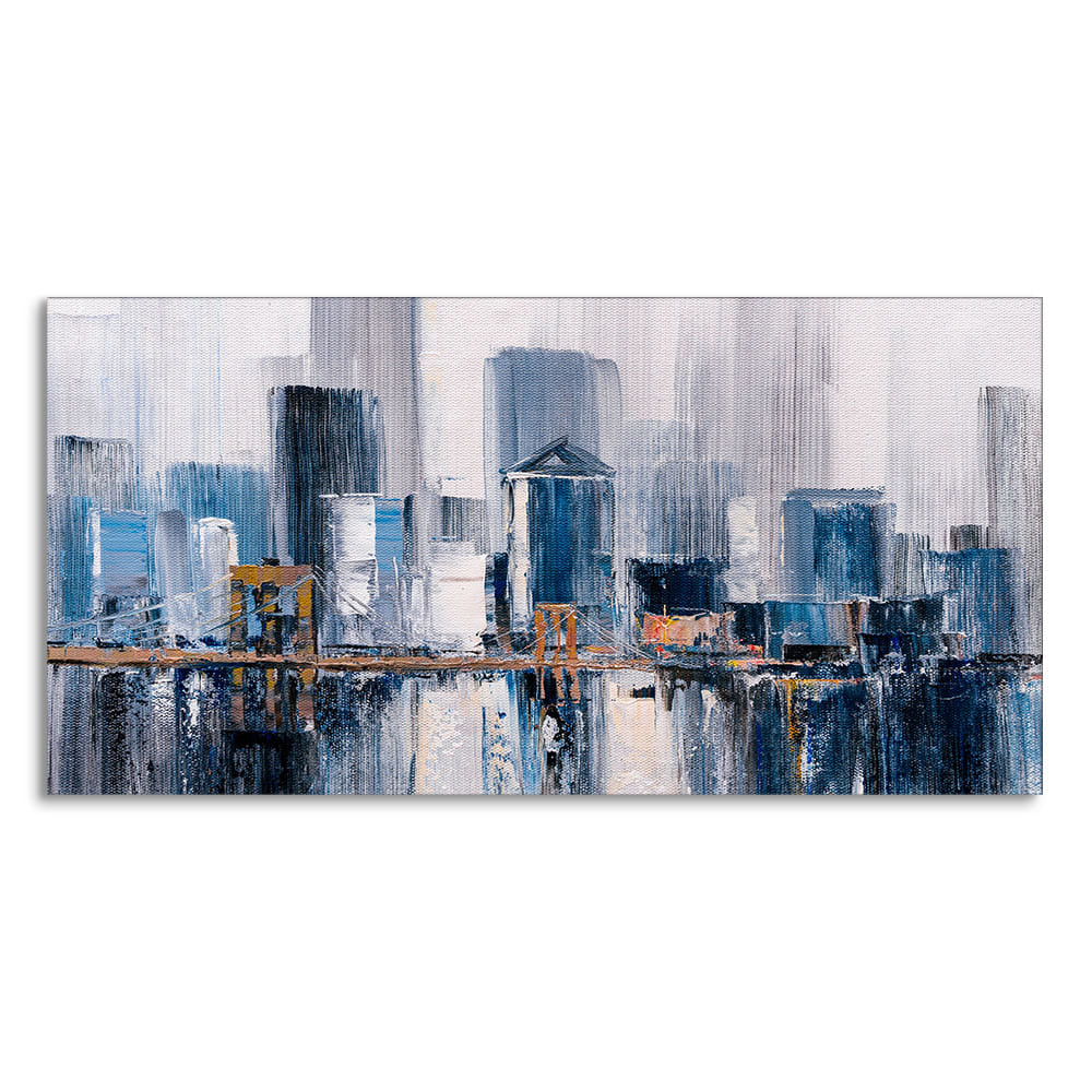 Beautiful Bridge of New York City Premium Canvas Wall Painting