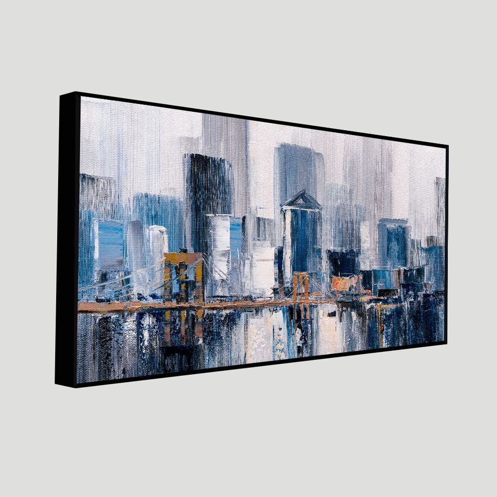 Beautiful Bridge of New York City Premium Canvas Wall Painting