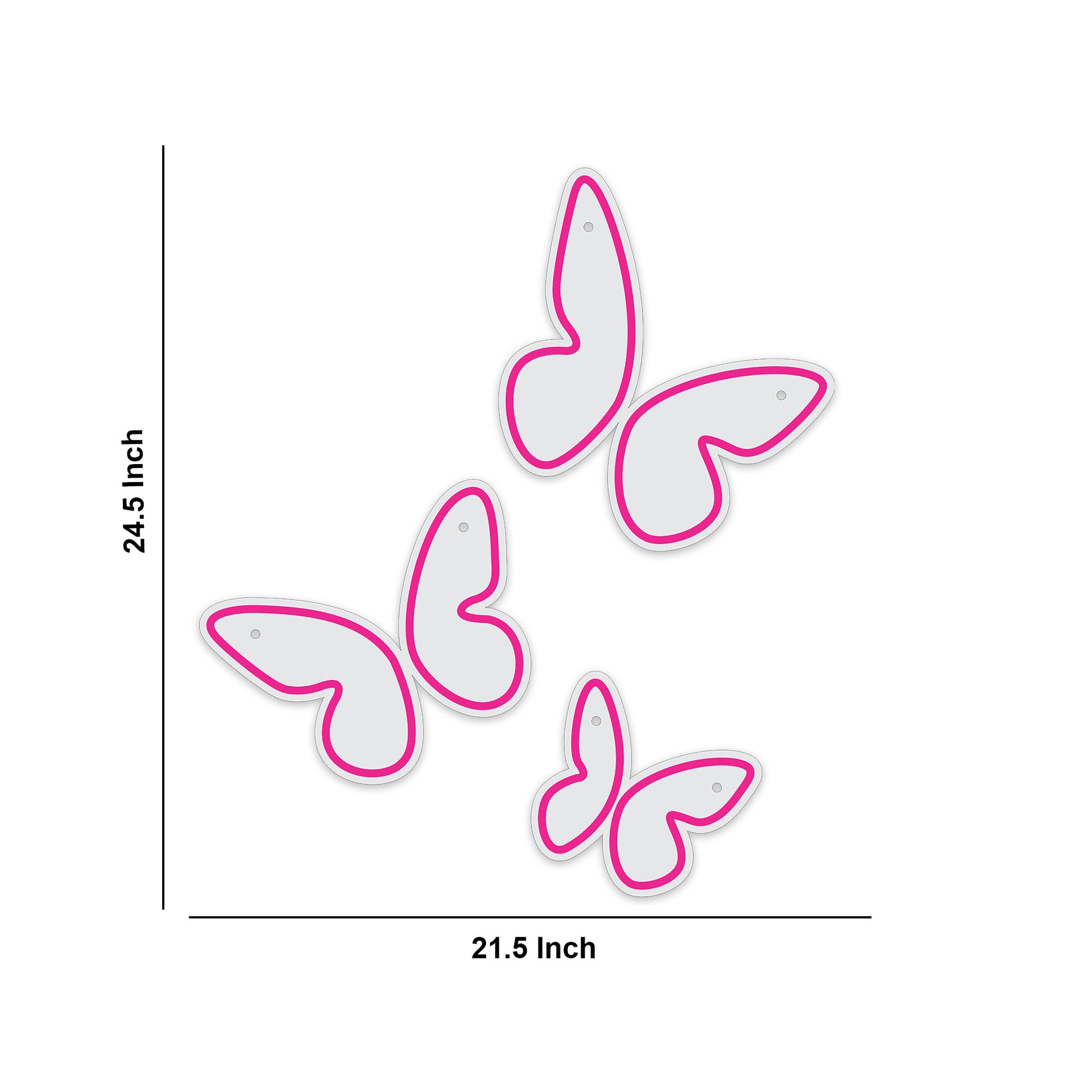 Beautiful Butterflies Neon Sign LED Light Set of 3