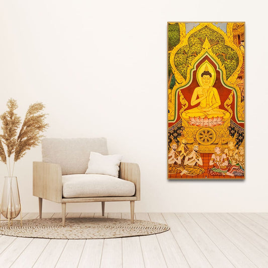 Beautiful Lord Spiritual Buddha Canvas Wall Painting