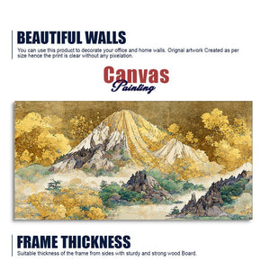 Beautiful Mountain Scenery Premium Canvas Wall Painting