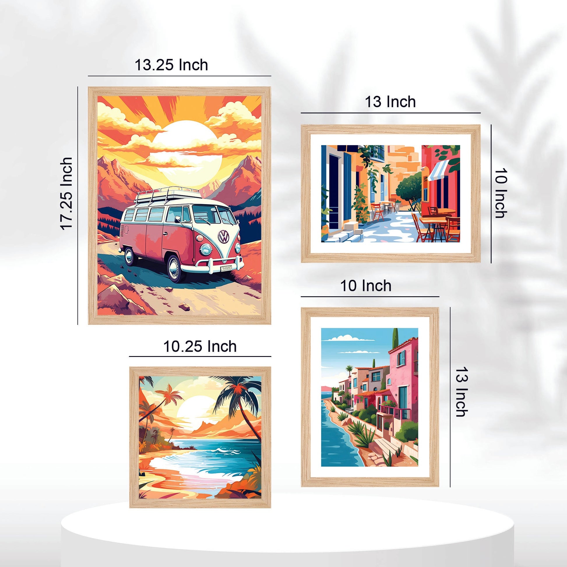 Beautiful  Nature View Premium Wall Frame Set of Four