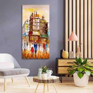 Beautiful Paris City View Living Room Wall Painting