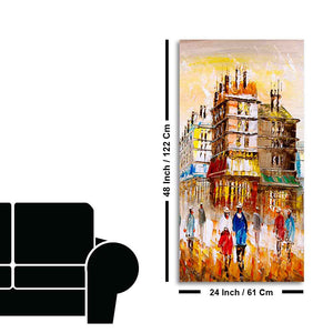 Beautiful Paris City View Living Room Wall Painting