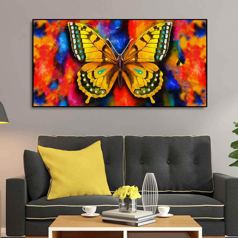 Beautiful Premium Canvas Wall Painting of Tiger Butterfly