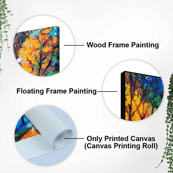 Beautiful Scenery of Couple Dating Canvas Wall Painting