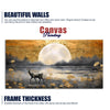 Beautiful Scenery of Deer in Forest Canvas Wall Painting