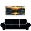 Beautiful Scenery of Mountain At Sunset Canvas Wall Painting