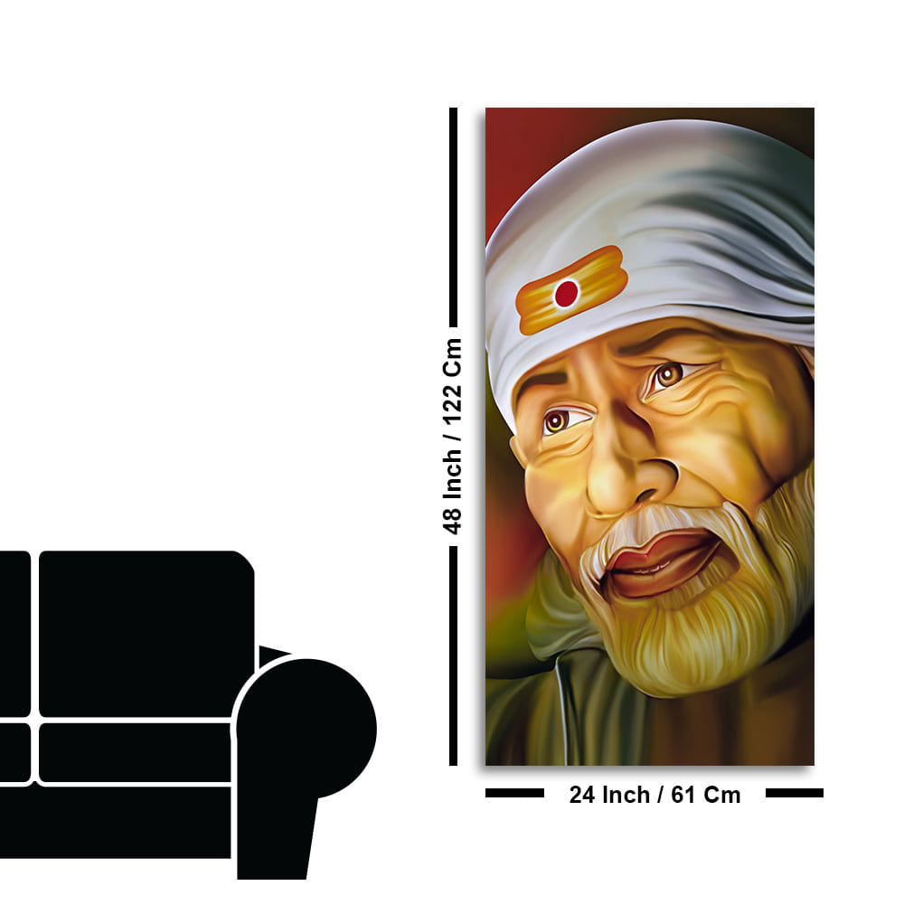 Beautiful Shirdi Sai Baba Canvas Wall Painting