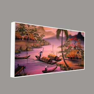 Beautiful Sunset Scenery Canvas Wall Painting