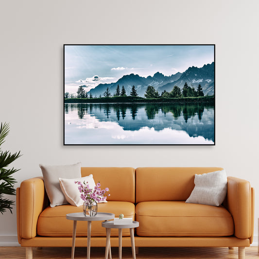 Beautiful View of Horizon Floating Canvas Wall Painting