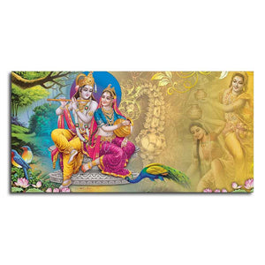 Beautiful Wall Painting of Lord Radha Krishna