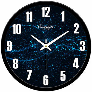 Blue 3D Designer Wall Clock