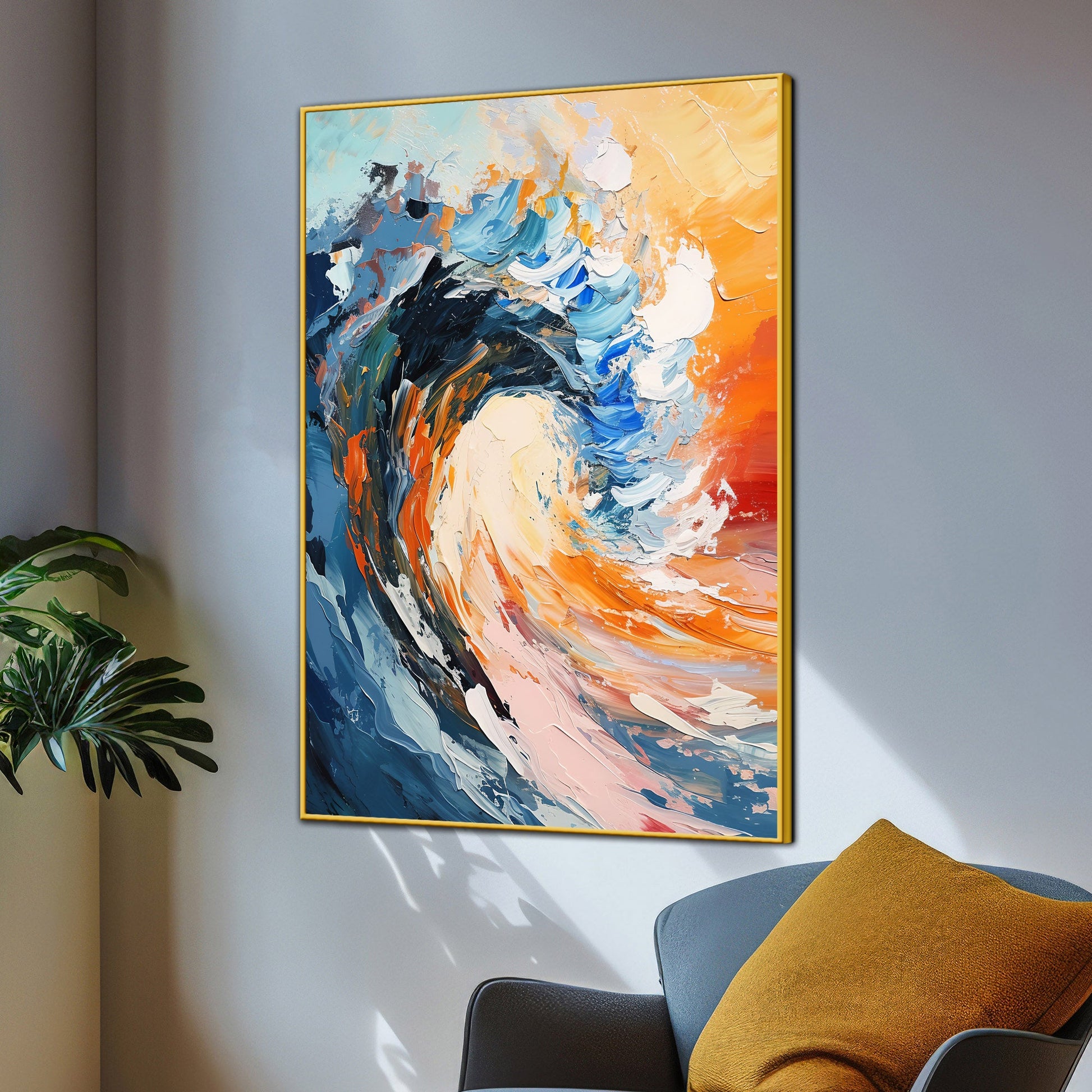 Brine Of The Ocean Cotton Canvas Wall Painting