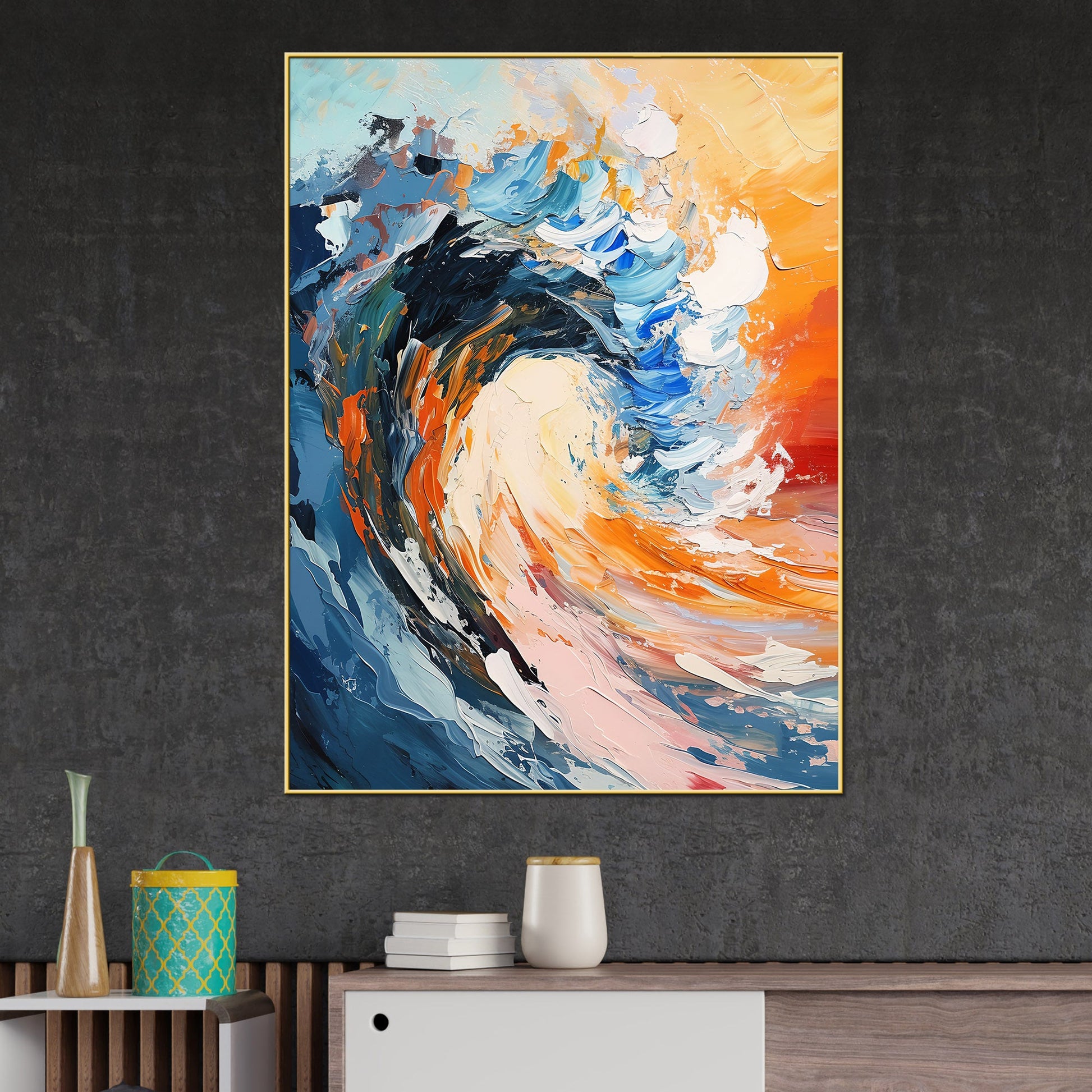 Brine Of The Ocean Cotton Canvas Wall Painting