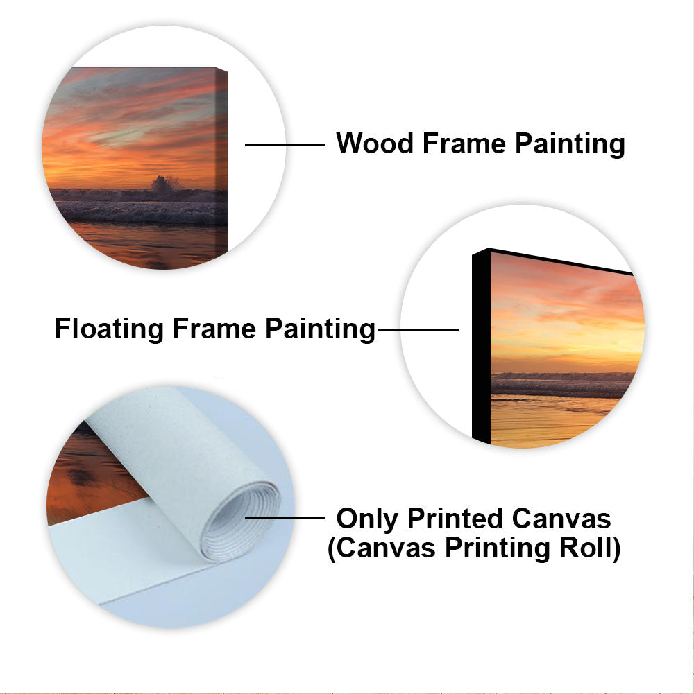 Canvas Wall Painting of Beautiful Sunset