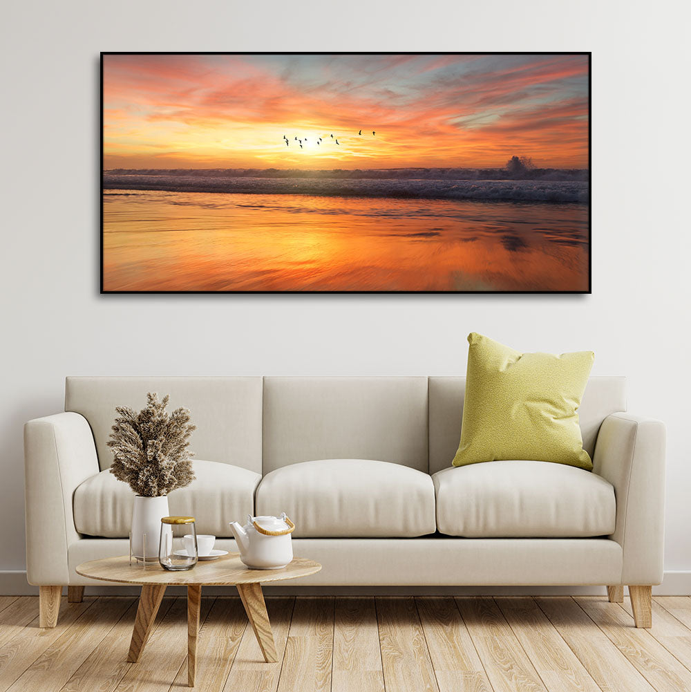 Canvas Wall Painting of Beautiful Sunset