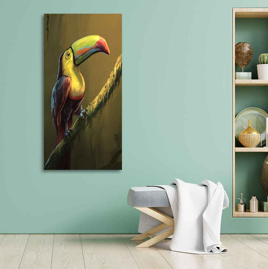 Canvas Wall Painting of Bird Toco Toucan