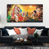 Canvas Wall Painting of Radhe Shyam in Forest