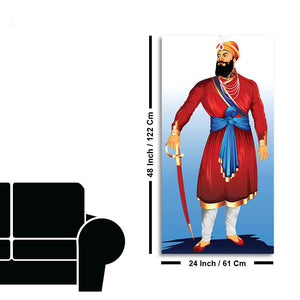 Canvas Wall Painting of Shri Guru Gobind Singh