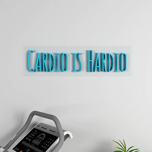 Cardio Is Hardio Text Neon LED Light